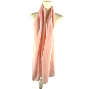 Farmasi Rectangle Peach Pink Scarf 76" X 28"